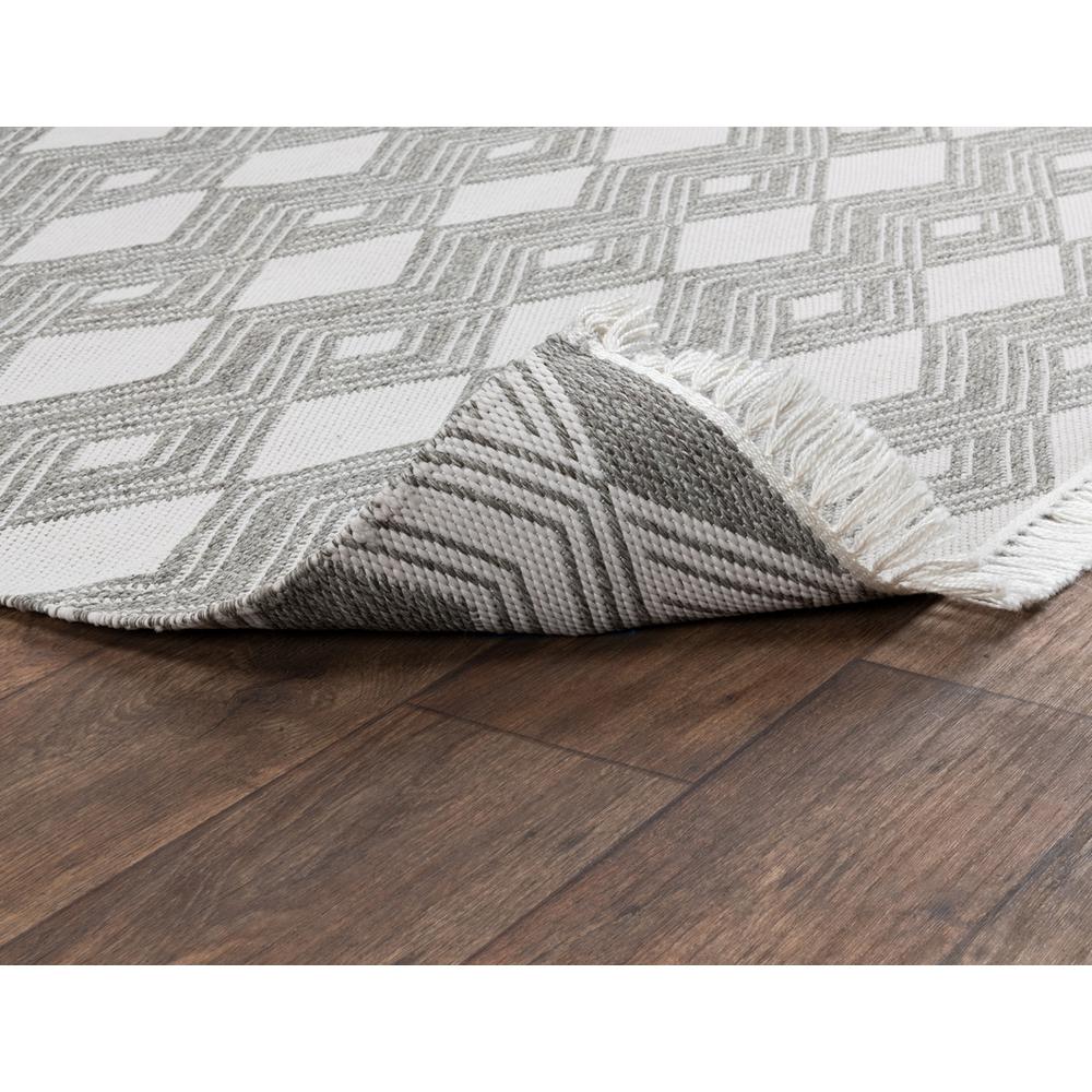 Saugatuck Indoor Outdoor Gray Accent Rug, by Kosas Home. Picture 3