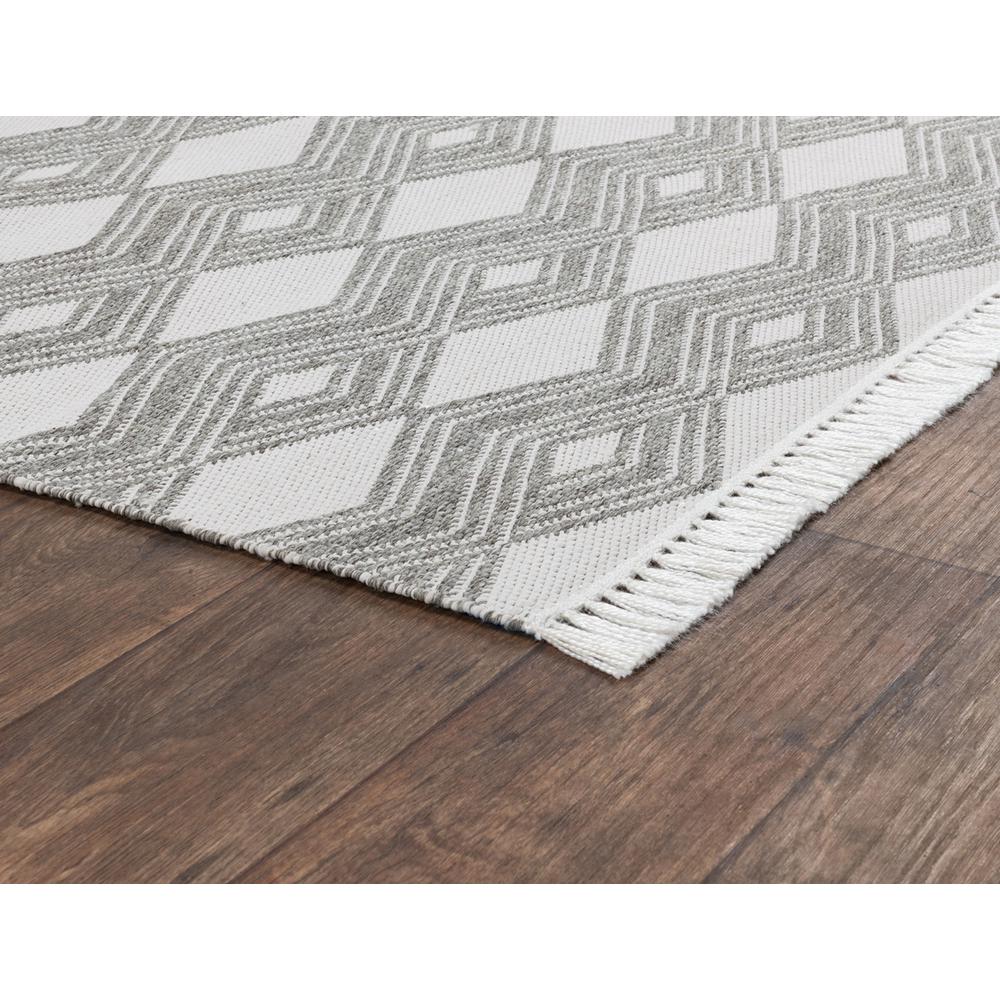 Saugatuck Indoor Outdoor Gray Accent Rug, by Kosas Home. Picture 4