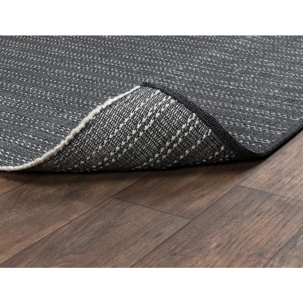 Charlevoix Indoor/Outdoor Charcoal Accent Rug by Kosas Home. Picture 2