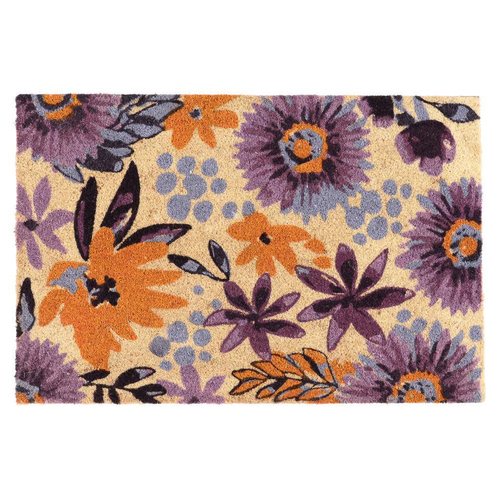 Blossom 24x36 Coir Doormat by Kosas Home. Picture 1