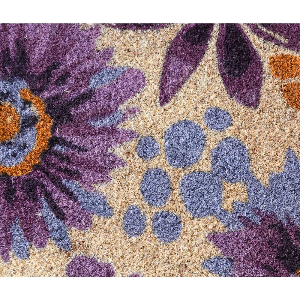 Blossom 24x36 Coir Doormat by Kosas Home. Picture 3
