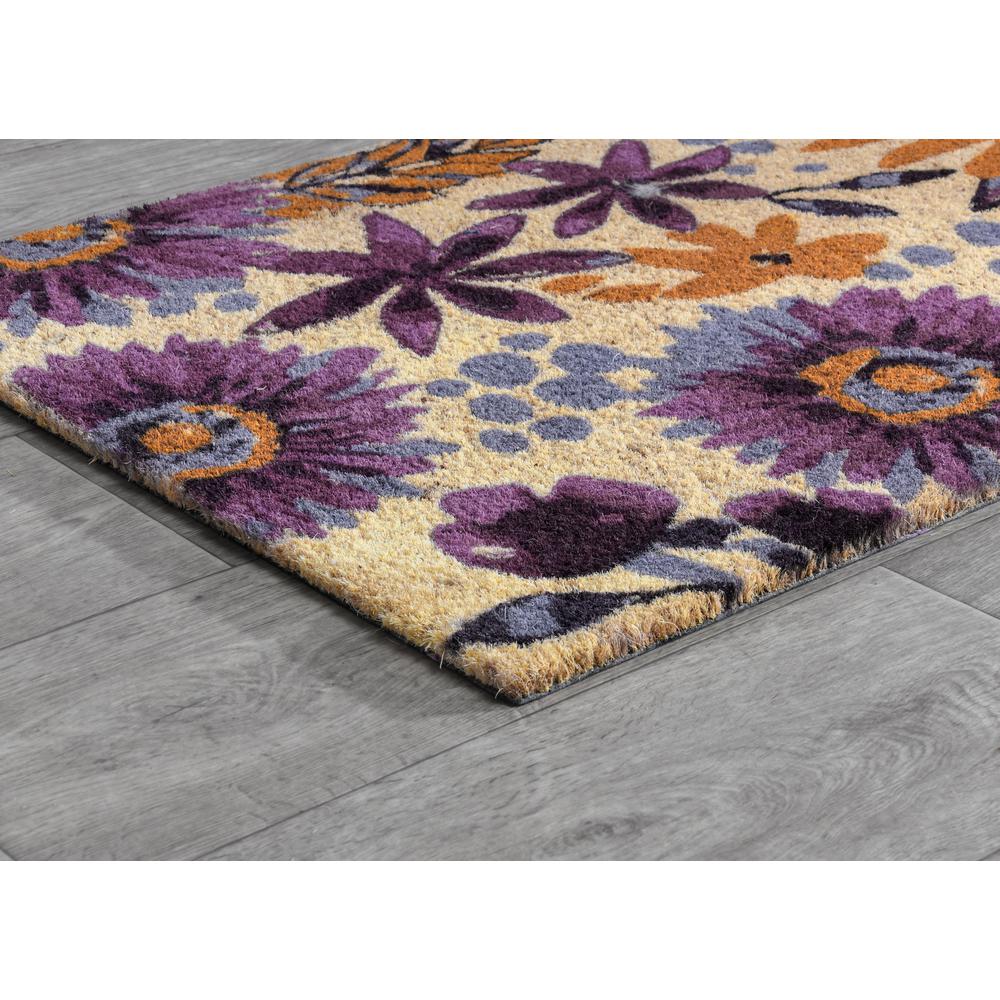 Blossom 24x36 Coir Doormat by Kosas Home. Picture 4