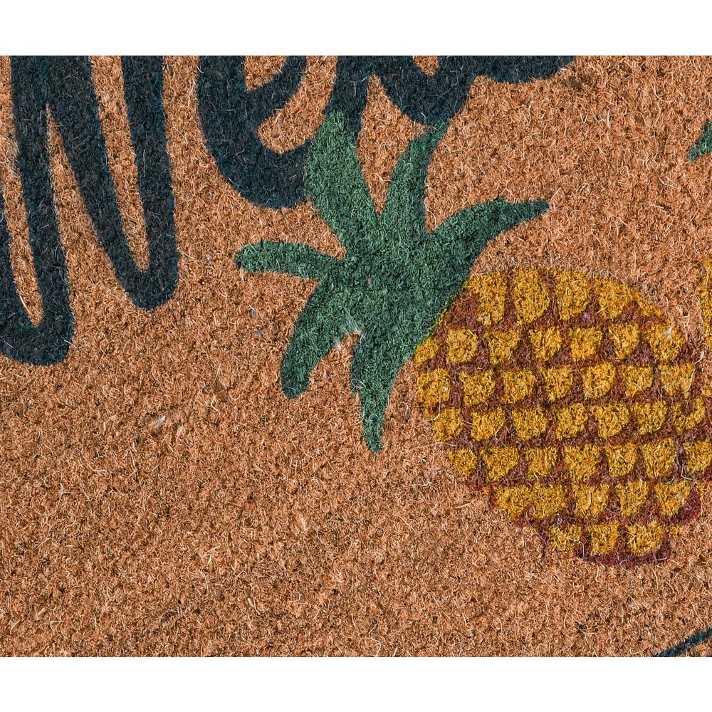 Pineapples 24x36 Coir Doormat by Kosas Home. Picture 3