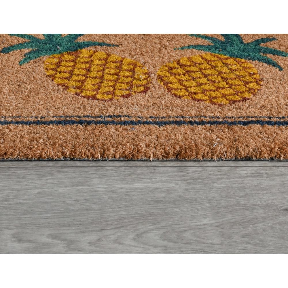 Pineapples 24x36 Coir Doormat by Kosas Home. Picture 5