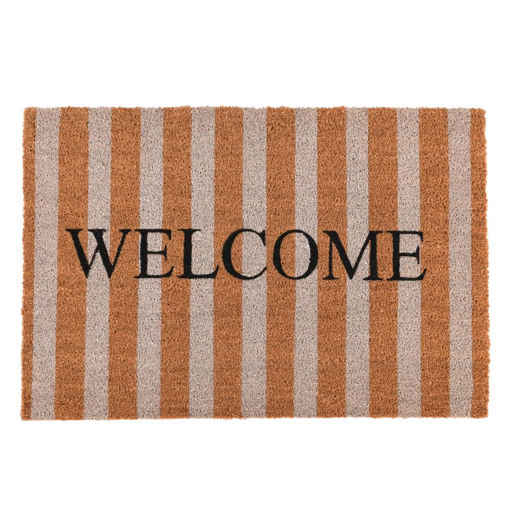 Striped 24x36 Welcome Doormat by Kosas Home. Picture 1