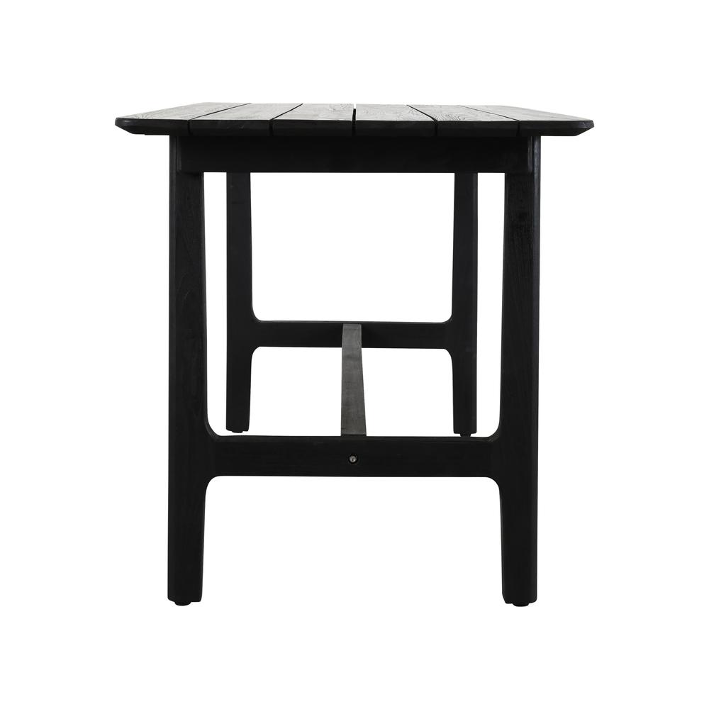 Dawn 67" Outdoor Counter Table Black. Picture 3