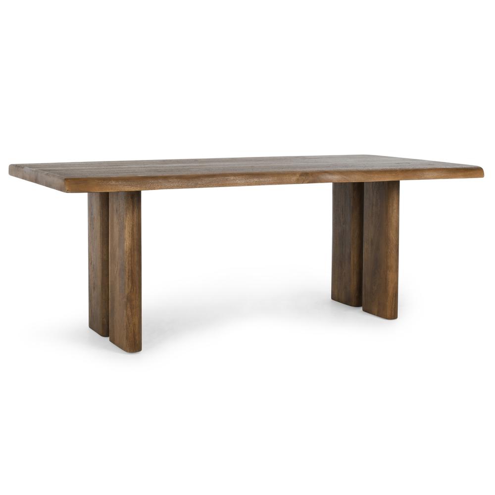 Holmes 80" Mango Wood Dining Table in Brown. Picture 1