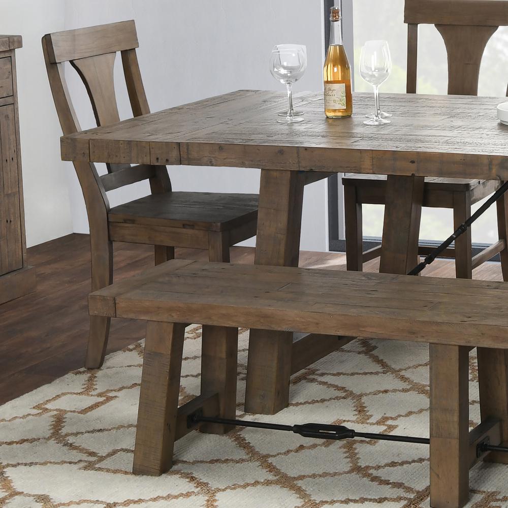 Tuscany Reclaimed Pine 82” Extension Dining Table. Picture 9
