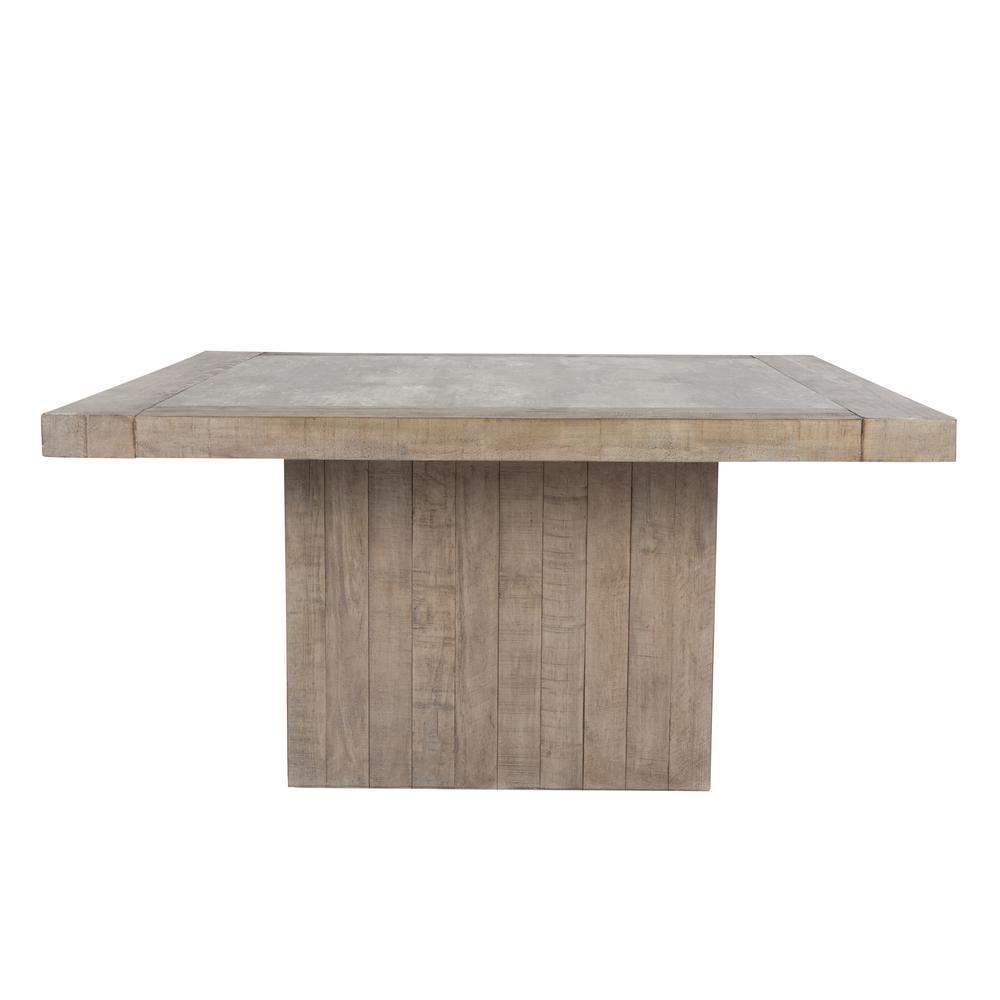 McDowell 60" Dining Table Distressed Gray. Picture 1