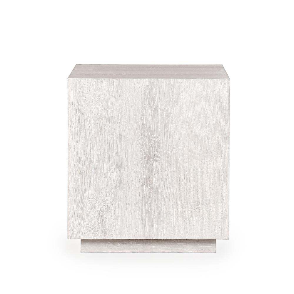 Layne 20" Square End Table in White Wash. Picture 2