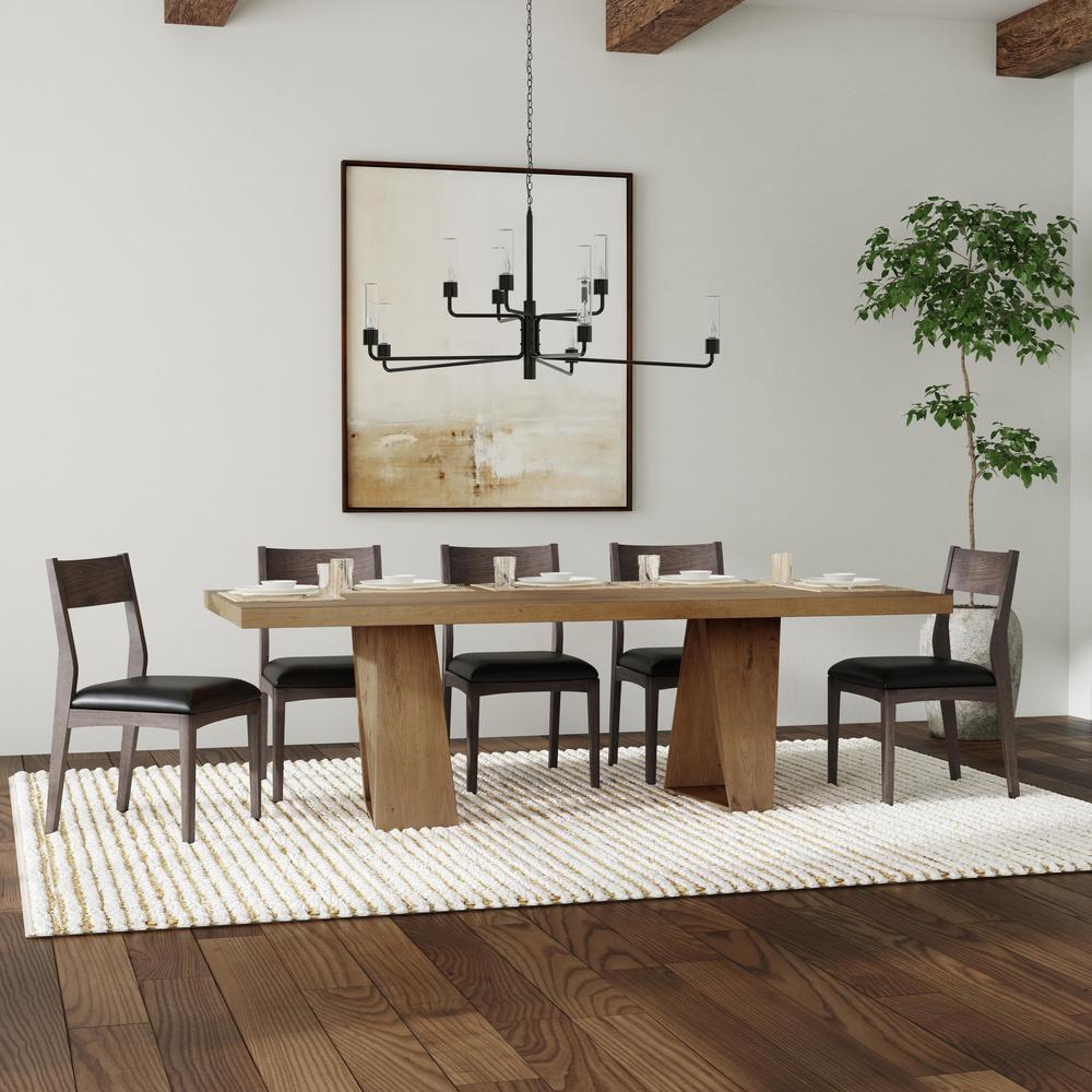 Arleth 94" Reclaimed Oak Transitional Dining Table in Natural. Picture 5
