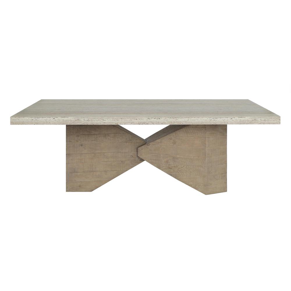 Ravenna 84" Concrete Transitional Dining Table in Natural Tone. Picture 2
