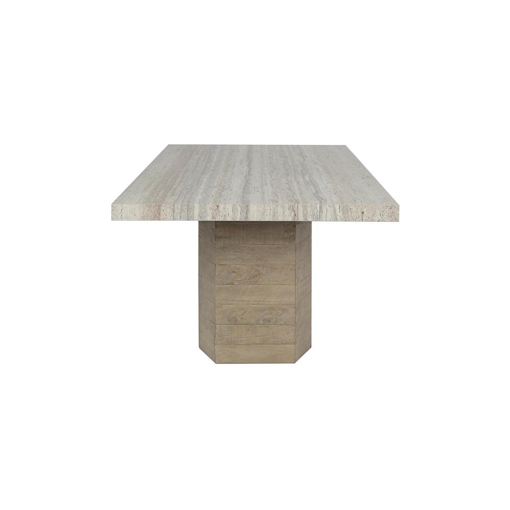Ravenna 84" Concrete Transitional Dining Table in Natural Tone. Picture 4