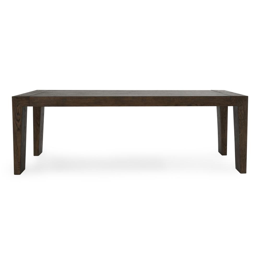 Troy 89" Reclaimed Oak Wood Transitional Dining Table in Brown. Picture 2