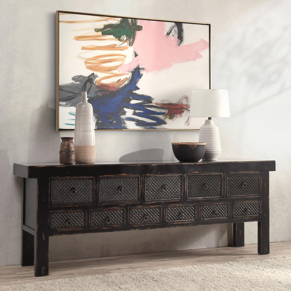 Lahey 11 Drawers Console Table by Kosas Home. Picture 12