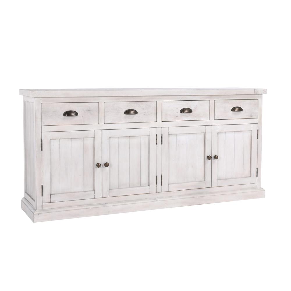 Quincy 4 Dwr 4 Dr Sideboard Nordic Ivory by Kosas Home. Picture 2