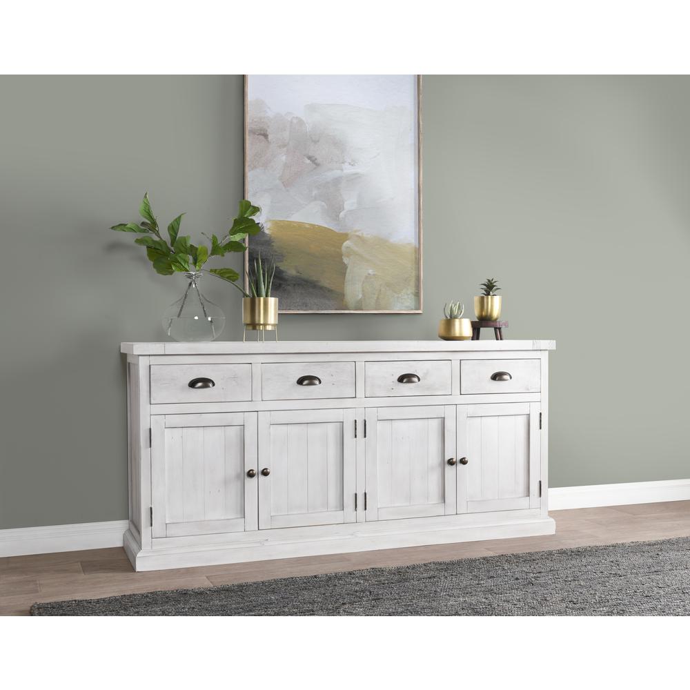 Quincy 4 Dwr 4 Dr Sideboard Nordic Ivory by Kosas Home. Picture 14