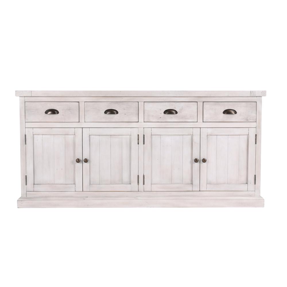 Quincy 4 Dwr 4 Dr Sideboard Nordic Ivory by Kosas Home. Picture 1