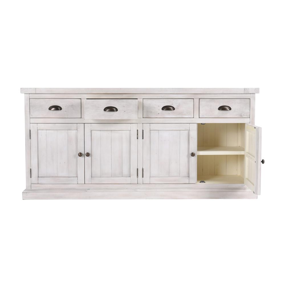 Quincy 4 Dwr 4 Dr Sideboard Nordic Ivory by Kosas Home. Picture 3