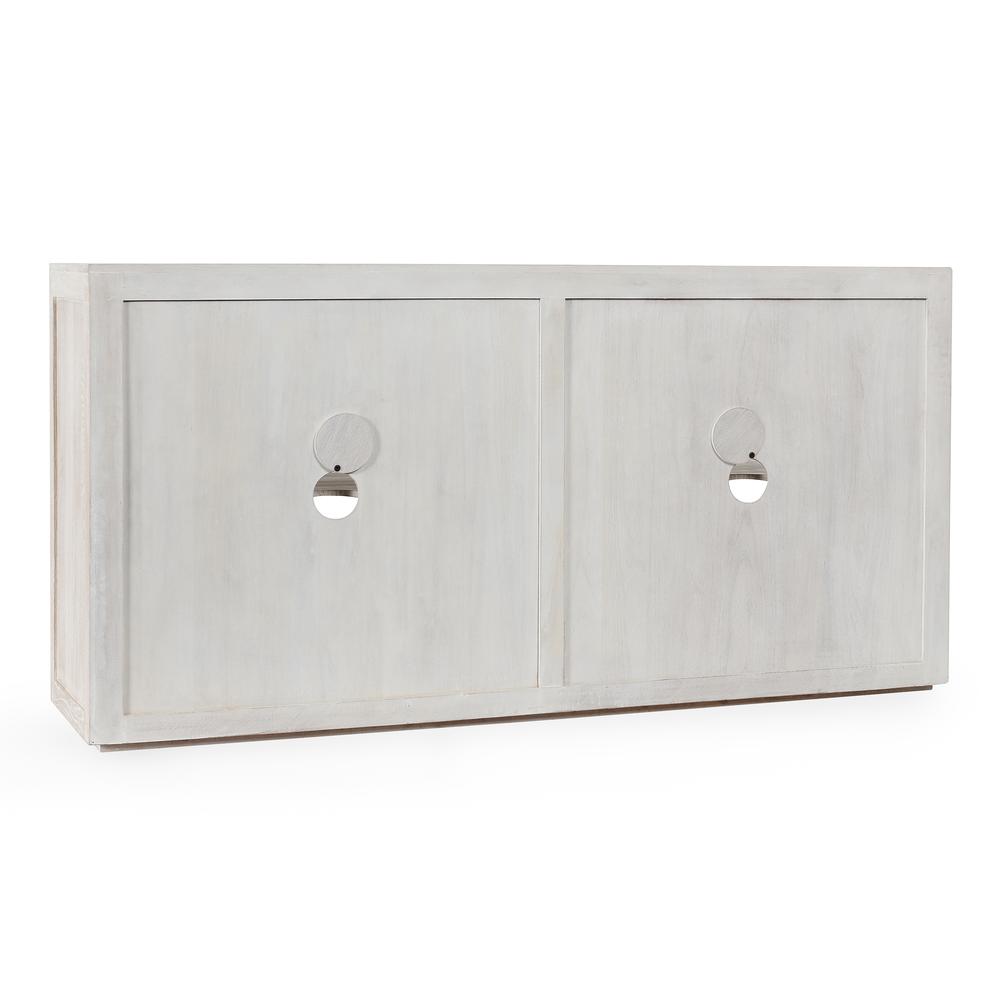 Bradley Four Door Sideboard in White Wash. Picture 5