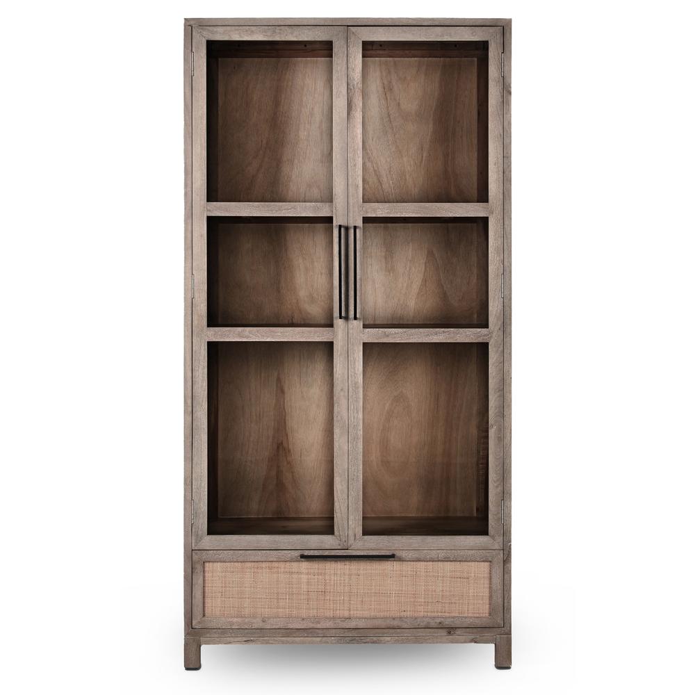 Jensen 2Dr 1Dwr Tall Cabinet Taupe. Picture 2