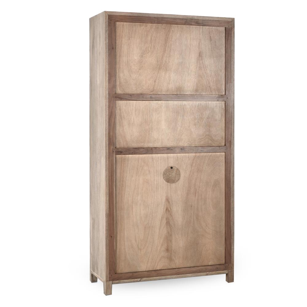 Jensen 2Dr 1Dwr Tall Cabinet Taupe. Picture 5