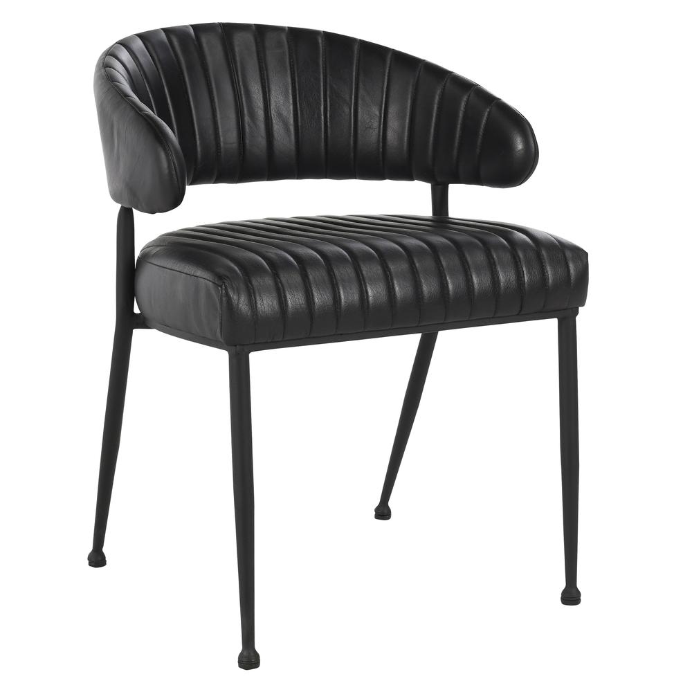 Umbria Dining Chair in Jet Black. Picture 1