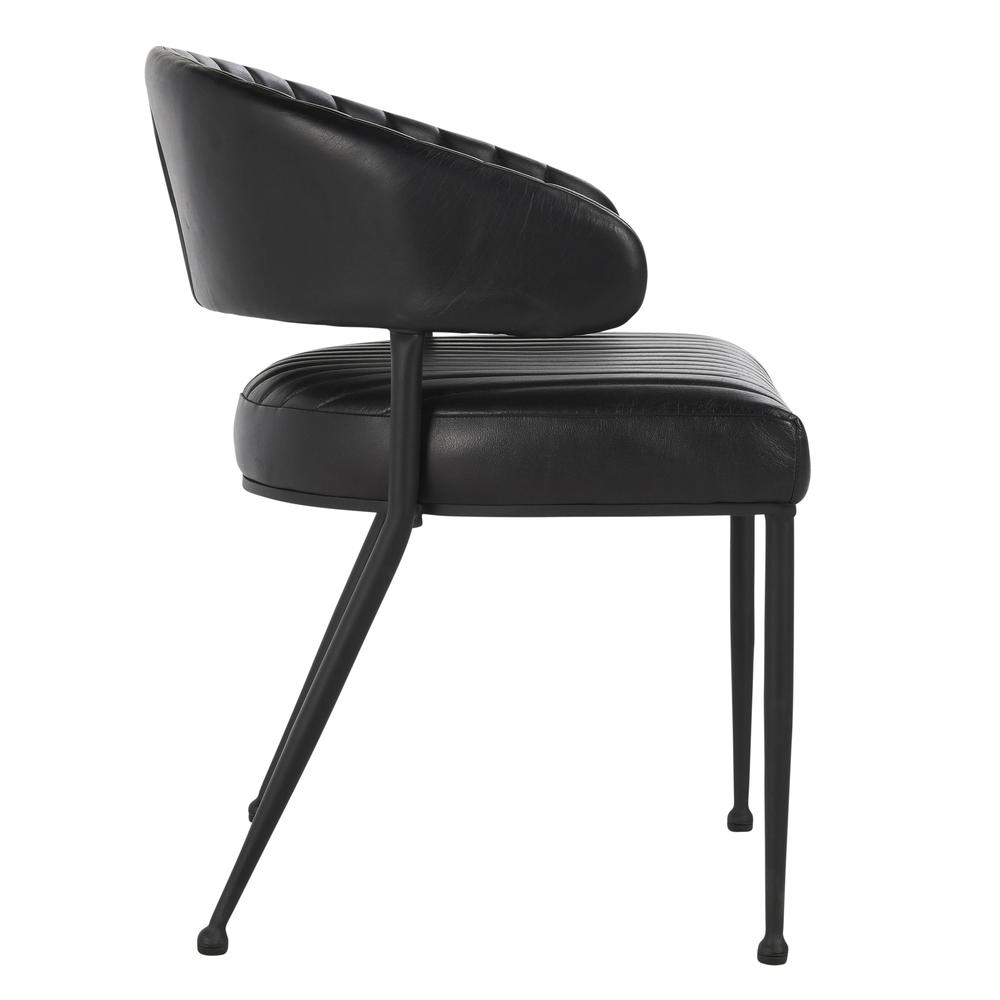 Umbria Dining Chair in Jet Black. Picture 3