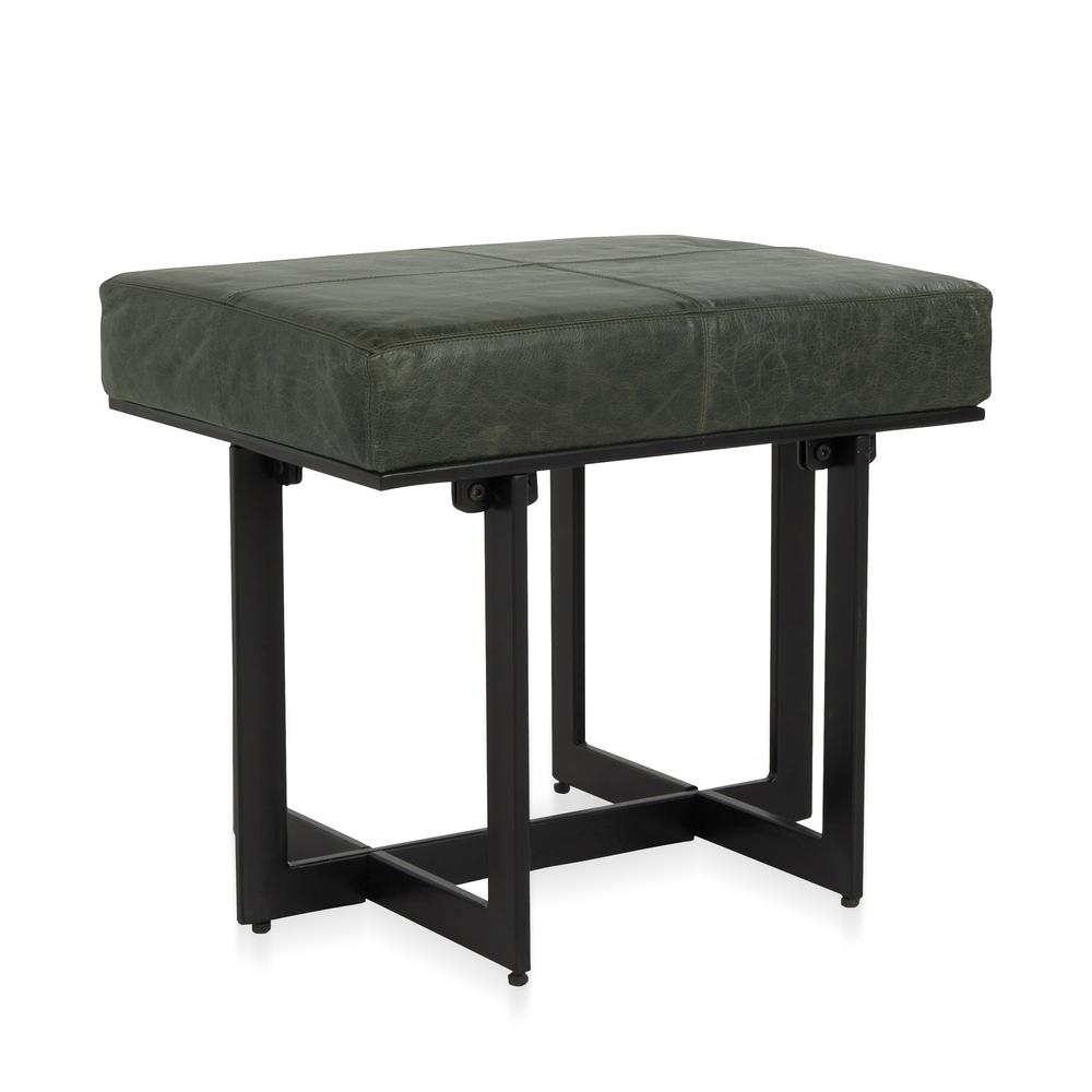 Calvin Stool in Forest Green. Picture 1