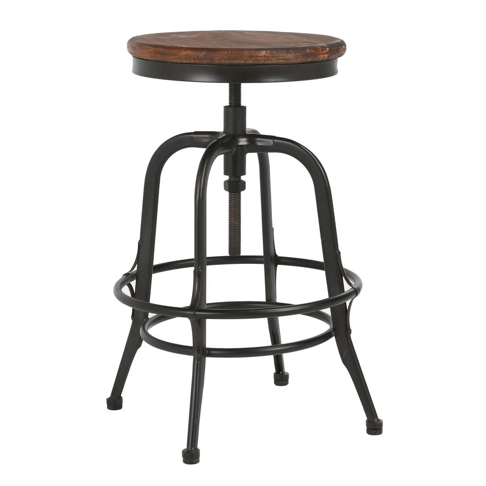 Piper Adjustable Counter Stool Black. Picture 1