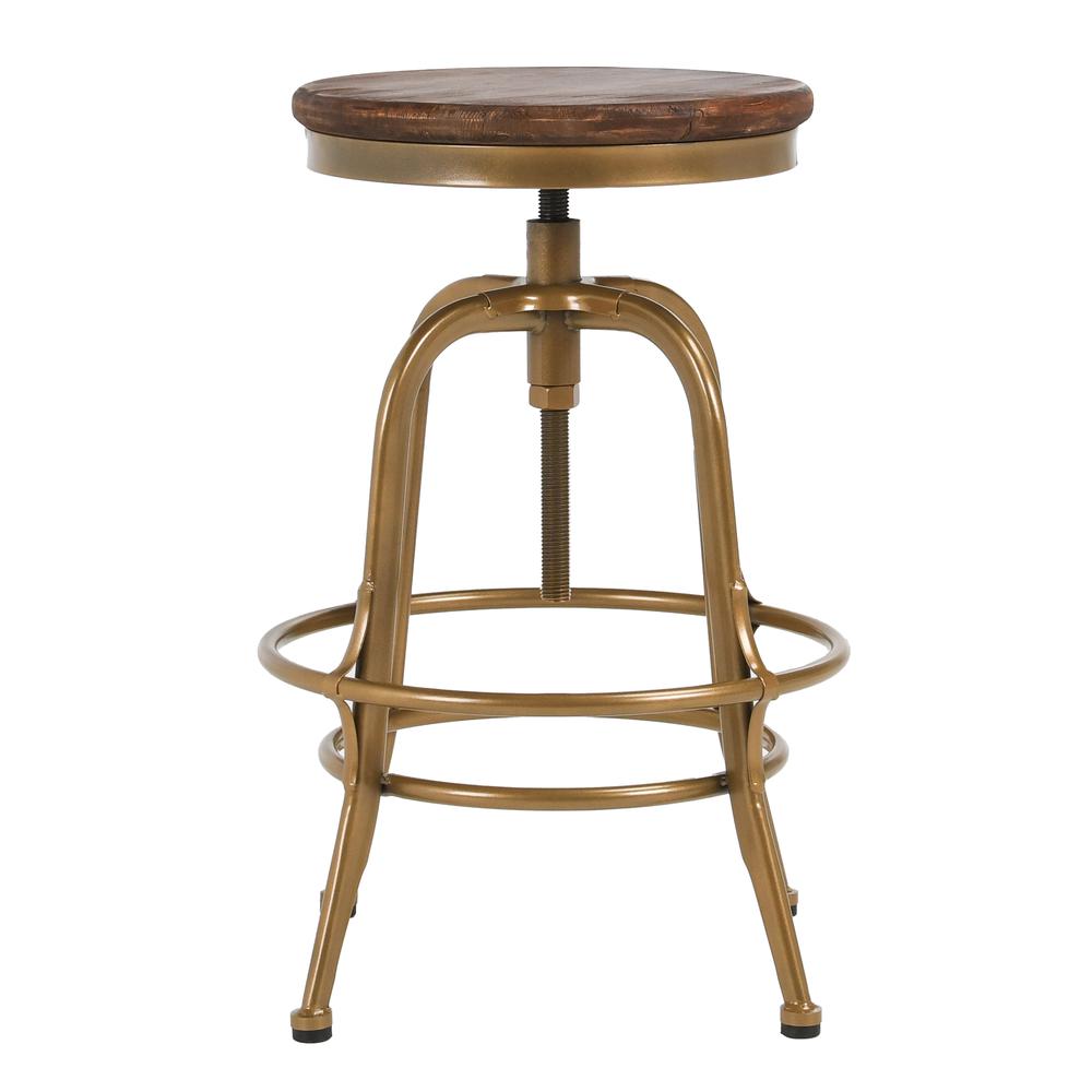 Piper Adjustable Counter Stool Brass. Picture 2