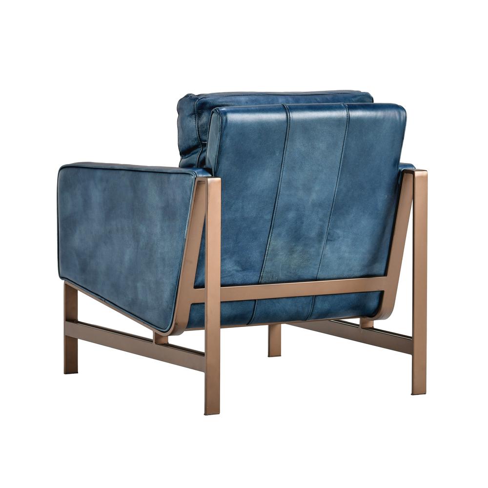 Chad Club Chair Blue by Kosas Home. Picture 4