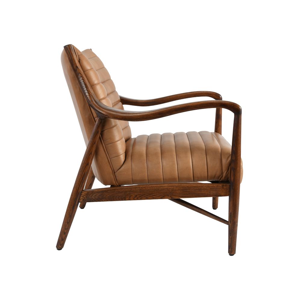 Natural Tan Leather Club Chair, Belen Kox. Picture 3