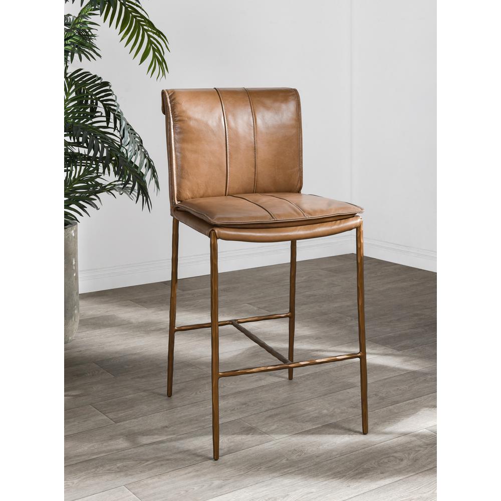 Tuscan 30" Bar Stool by Kosas Home Tan. Picture 5