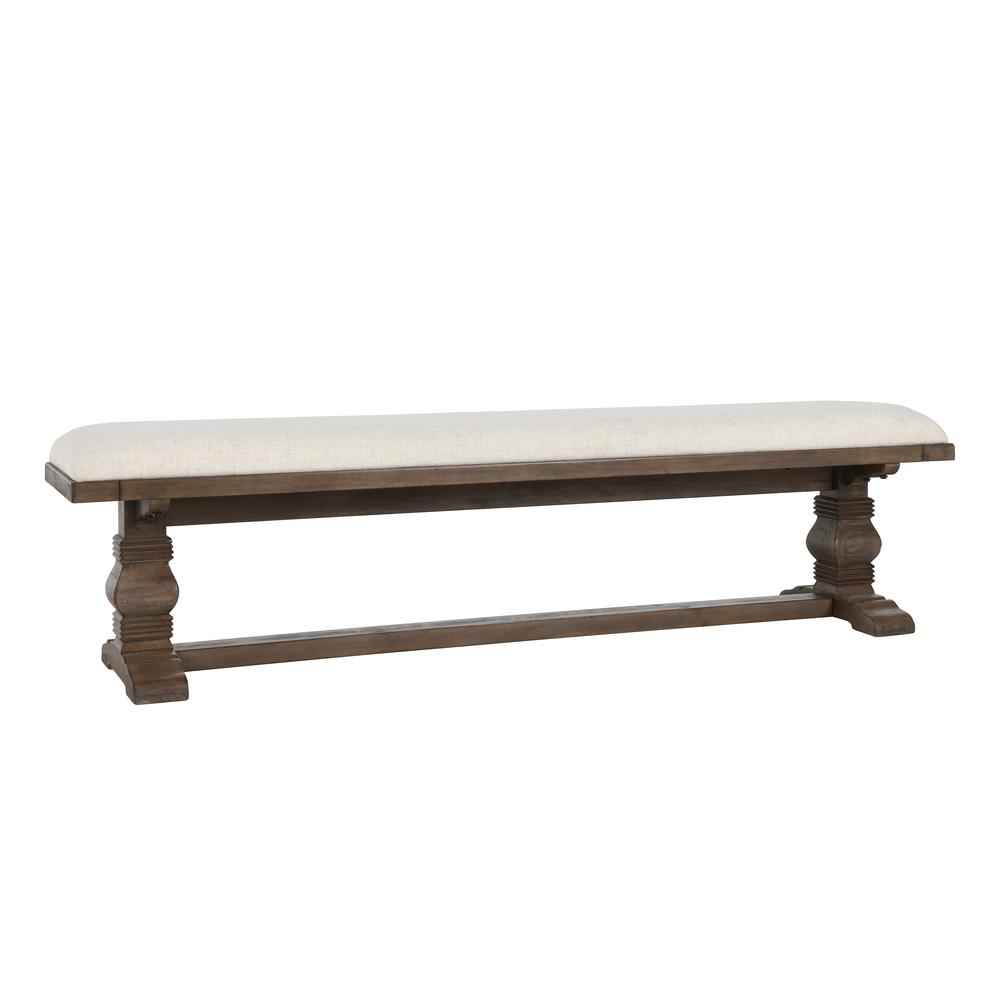 Quincy 71" Upholstered Bench by Kosas Home. Picture 1