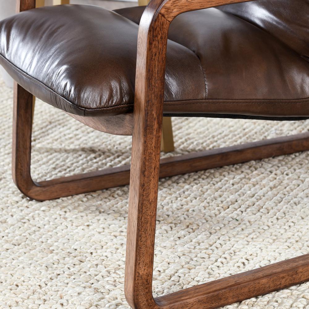 Scout Accent Chair Brown by Kosas Home. Picture 10