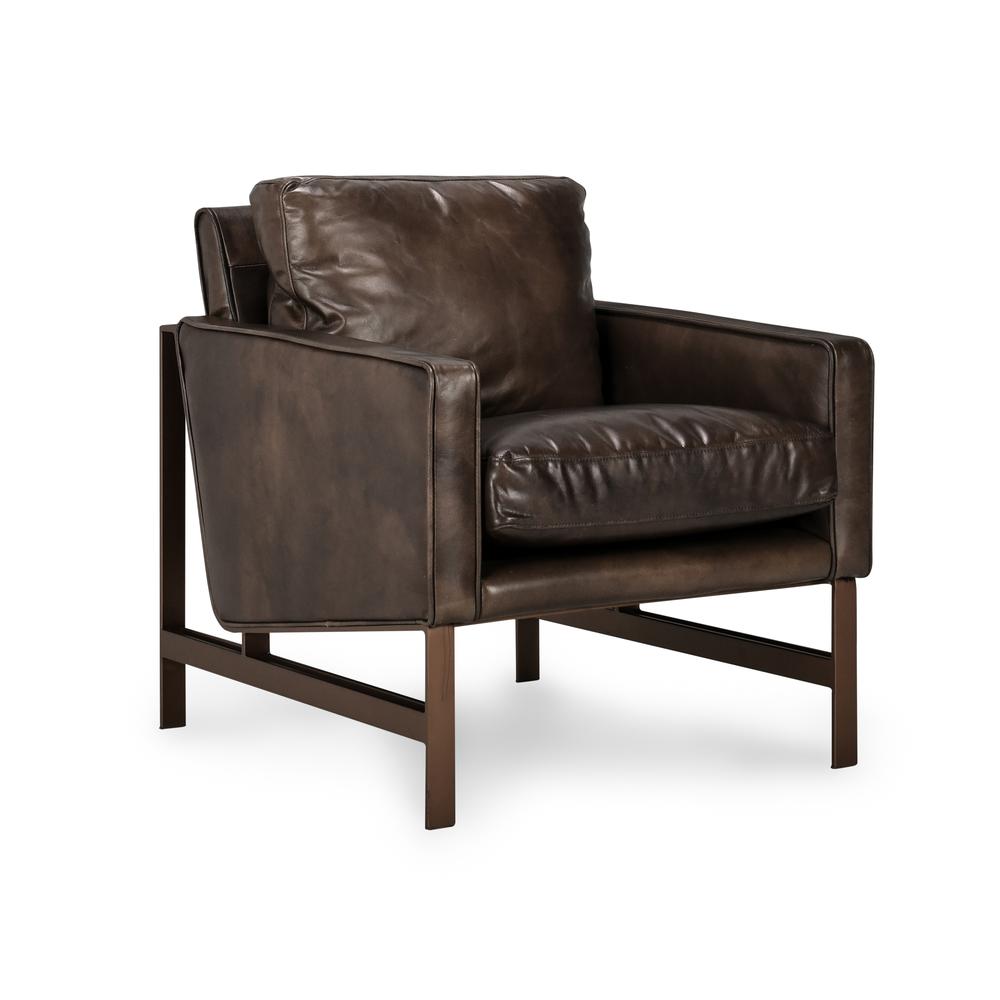 Chad Club Chair Brown by Kosas Home. Picture 2