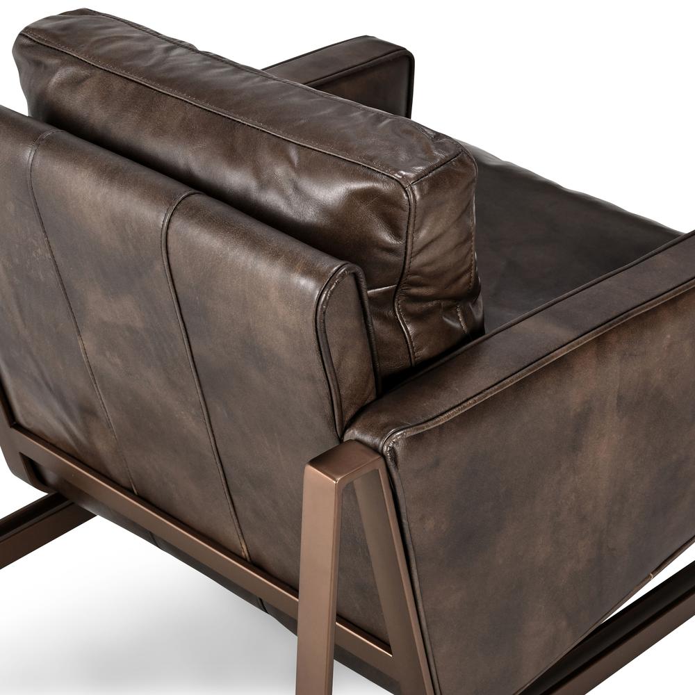 Chad Club Chair Brown by Kosas Home. Picture 6
