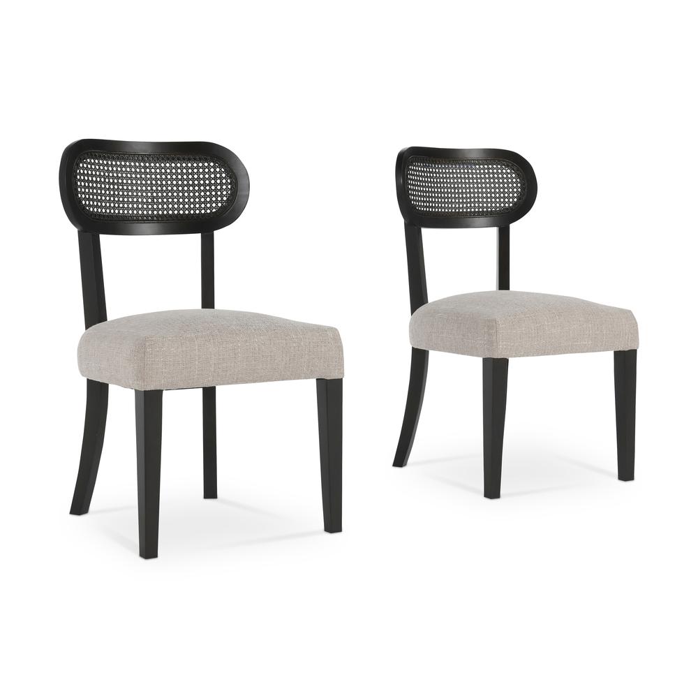 Italo Dining Chair Oatmeal Set of 2. Picture 1