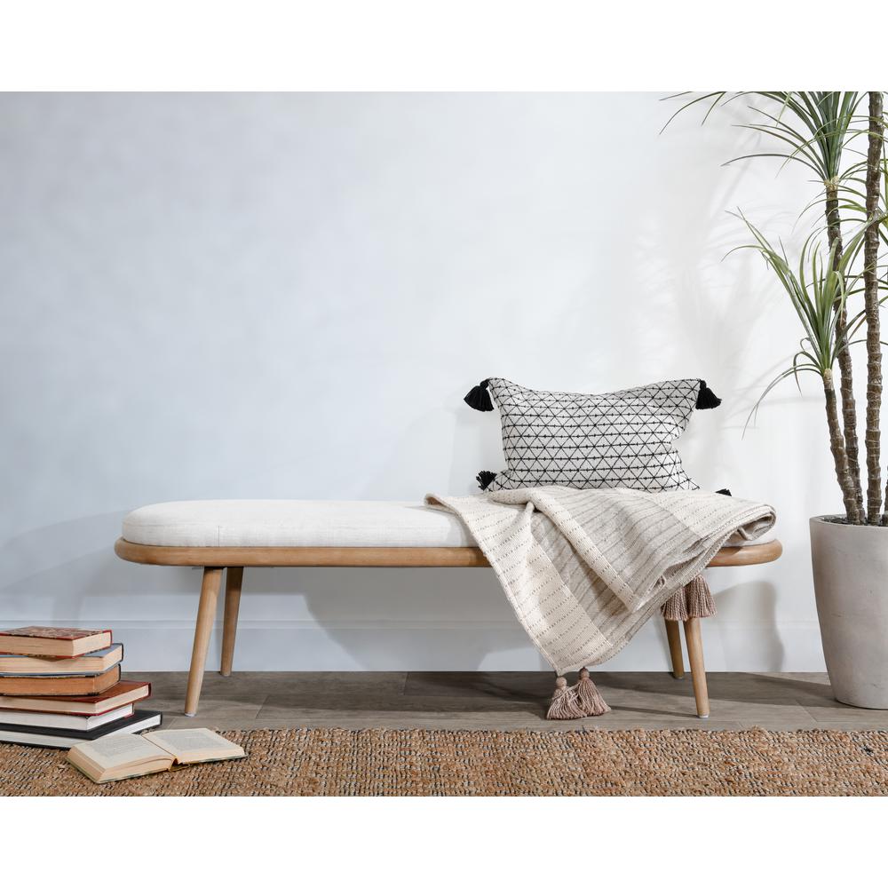 Echo Bench, Fog Grey by Kosas Home. Picture 9