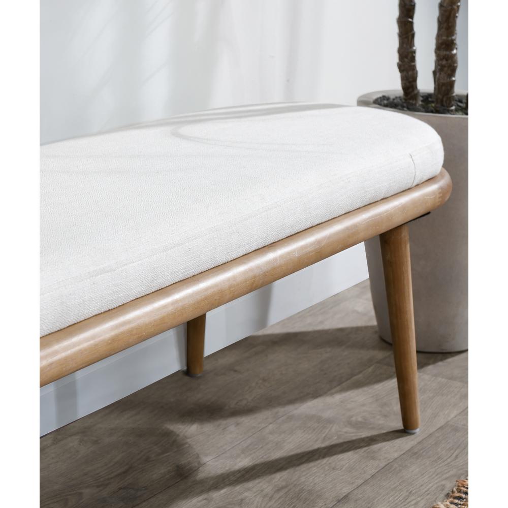 Echo Bench, Fog Grey by Kosas Home. Picture 10