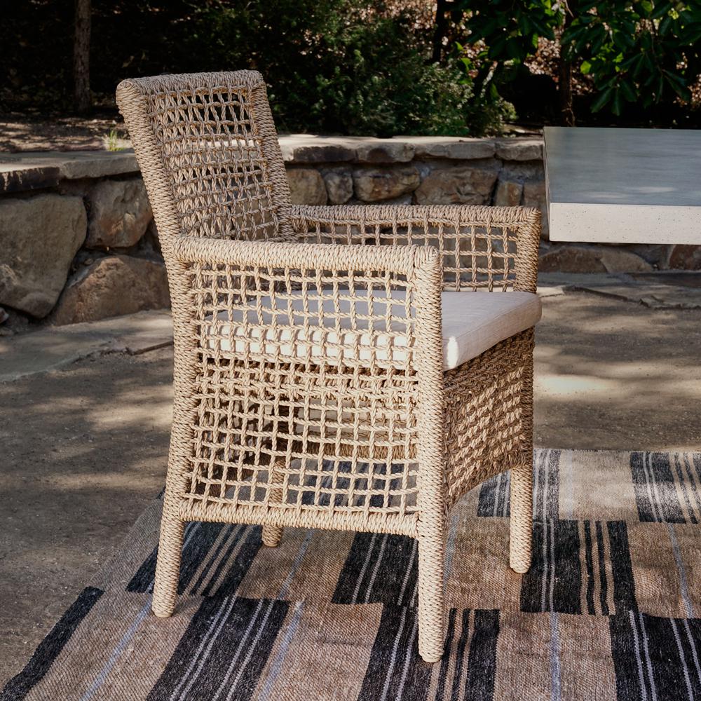 Brisbane Outdoor Dining Chair by Kosas Home. Picture 6