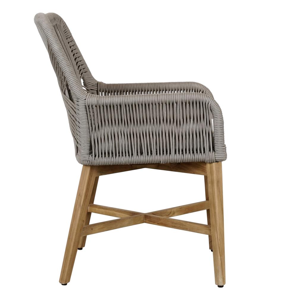 Marley Outdoor Dining Chair Ash Gray. Picture 2