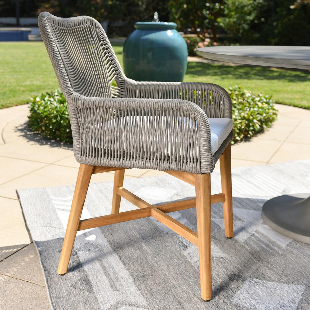 Marley Outdoor Dining Chair Ash Gray. Picture 8