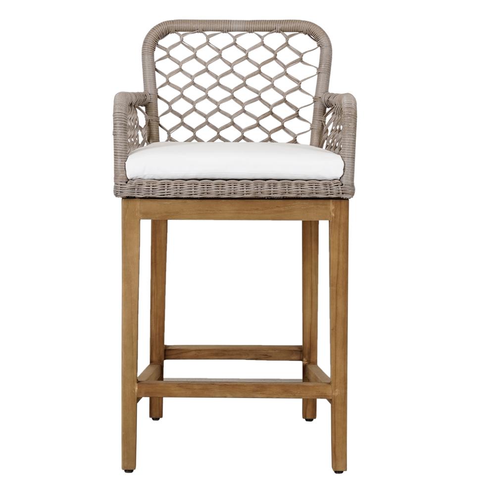 Paulo Outdoor Counter Stool Gray. Picture 2
