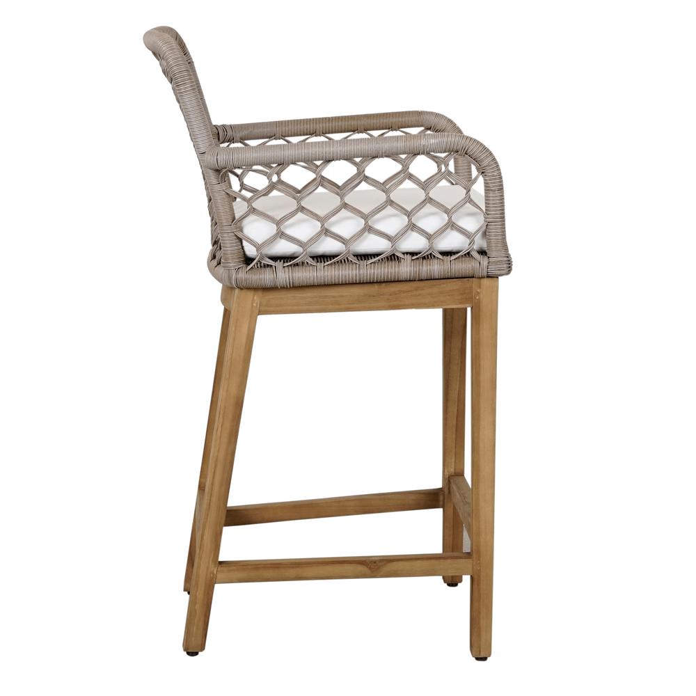 Paulo Outdoor Counter Stool Gray. Picture 3