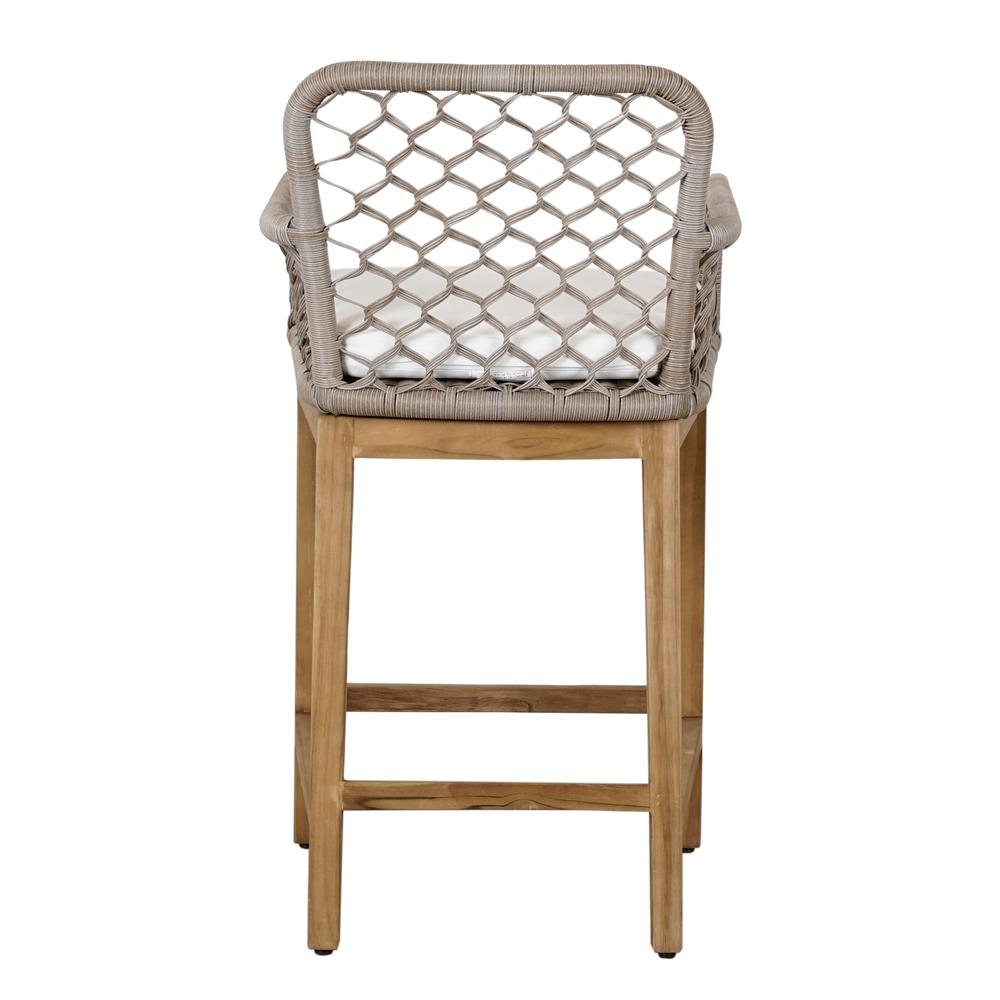 Paulo Outdoor Counter Stool Gray. Picture 4