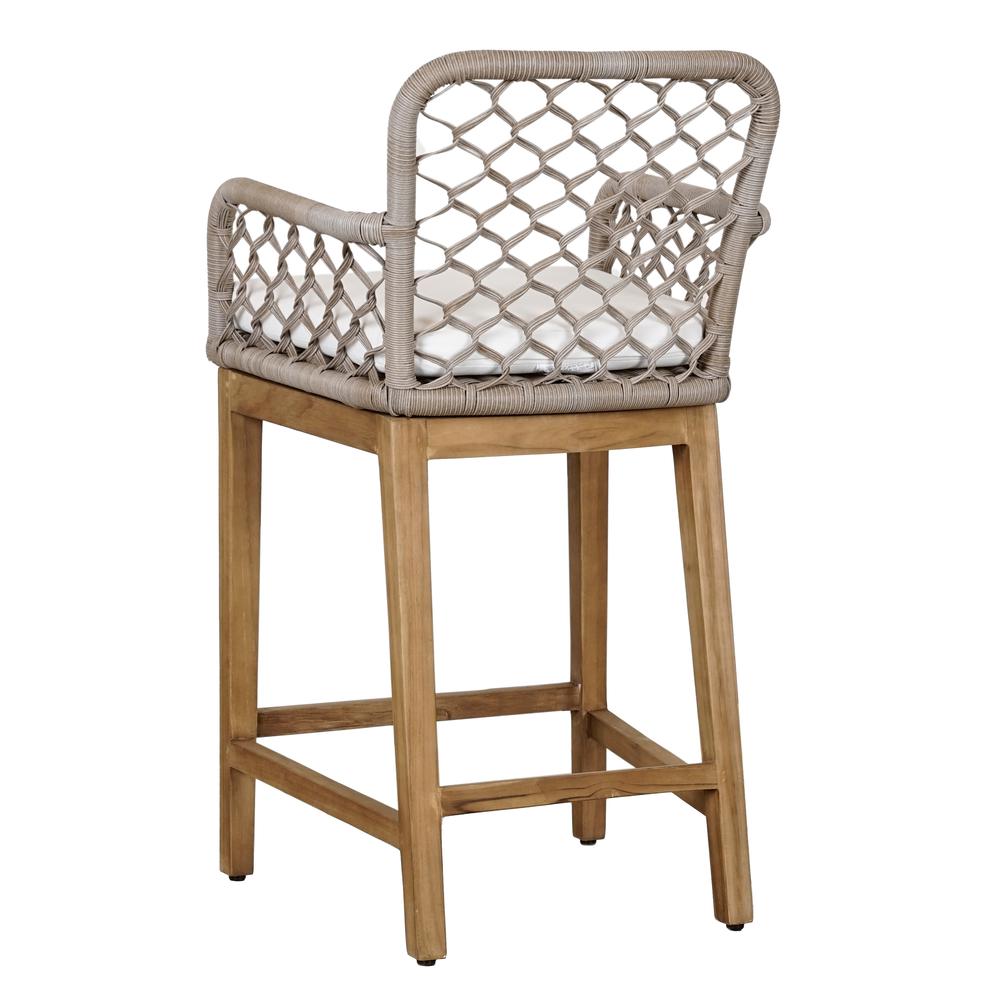 Paulo Outdoor Counter Stool Gray. Picture 7