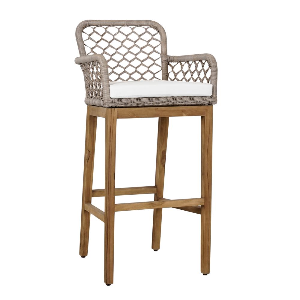 Paulo Outdoor Bar Stool Gray. Picture 1