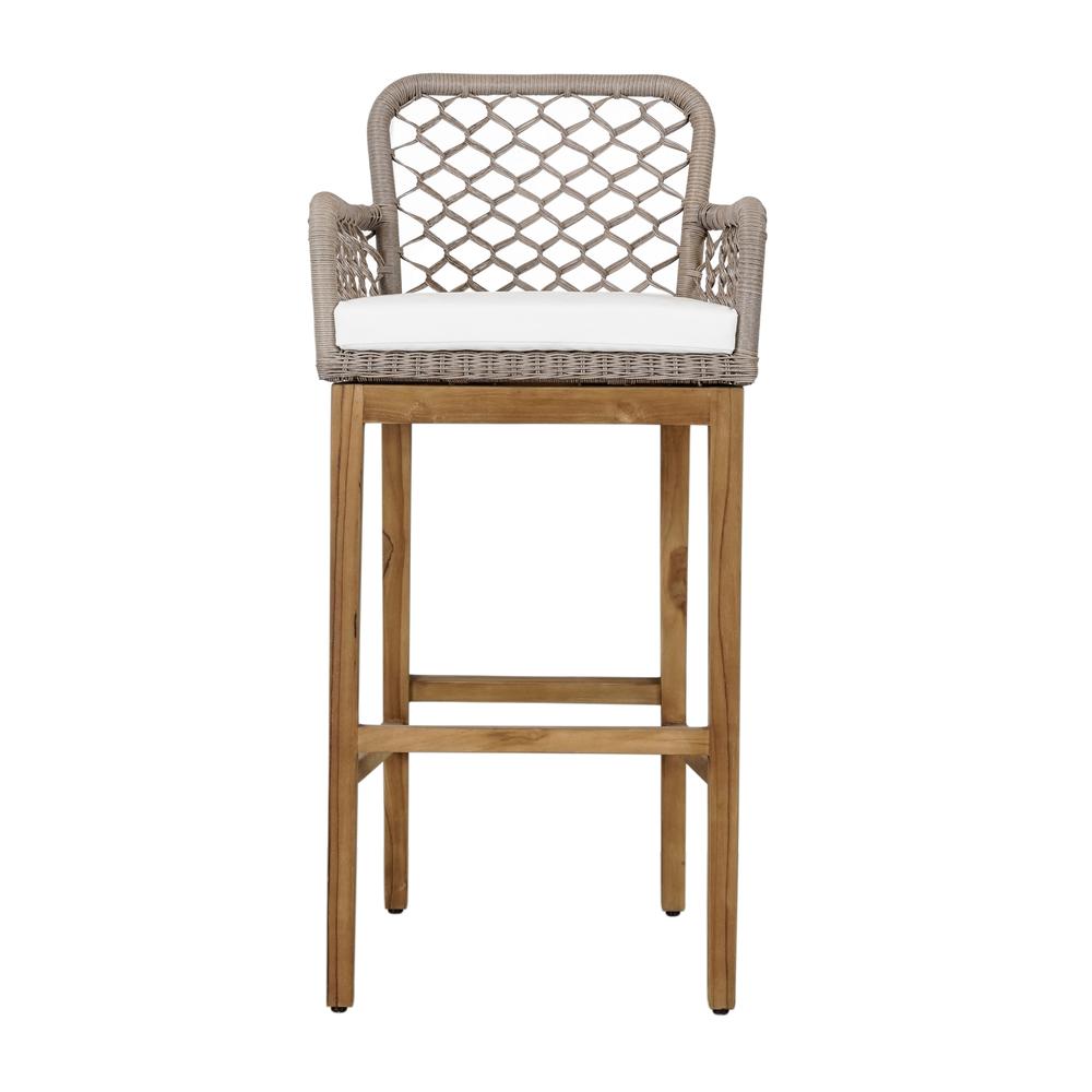 Paulo Outdoor Bar Stool Gray. Picture 2